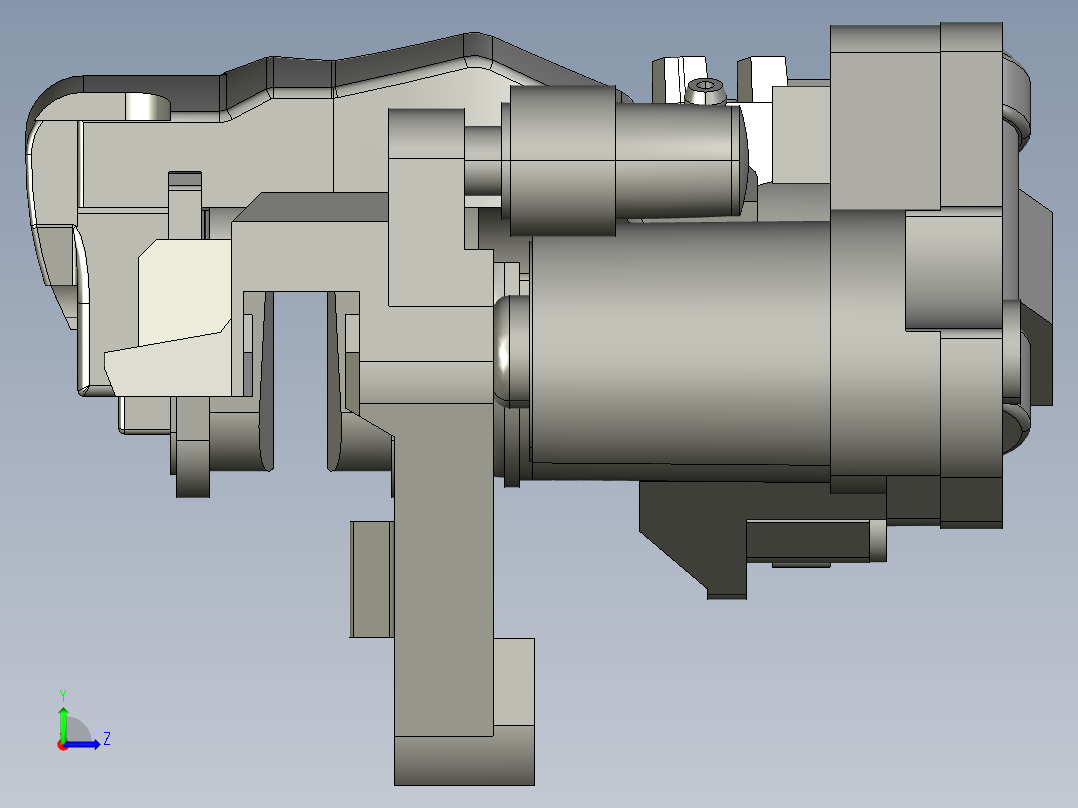 刹车卡钳_大众左视图