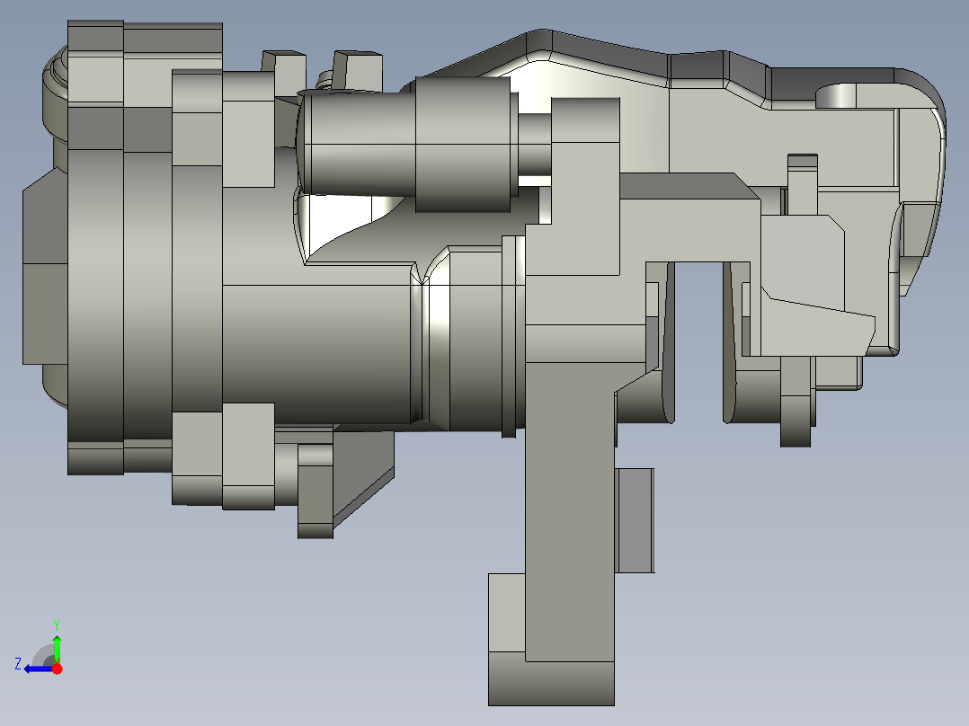 刹车卡钳_大众右视图