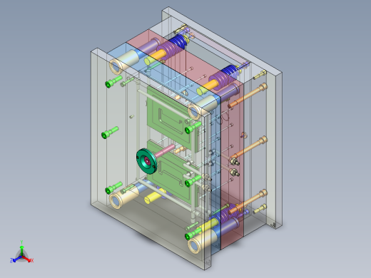 整理箱上盖的注塑模具设计-塑料注射模含NX三维、模流及10张CAD图