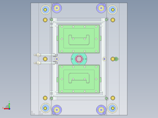 整理箱上盖的注塑模具设计-塑料注射模含NX三维、模流及10张CAD图后视缩略图