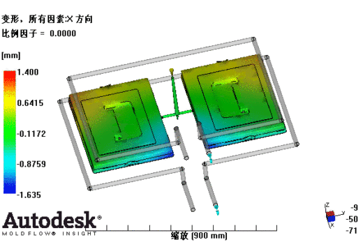 整理箱上盖的注塑模具设计-塑料注射模含NX三维、模流及10张CAD图缩略图