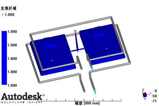 整理箱上盖的注塑模具设计-塑料注射模含NX三维、模流及10张CAD图缩略图