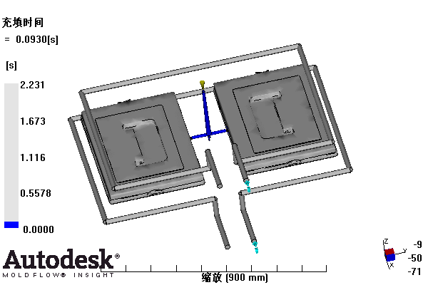 整理箱上盖的注塑模具设计-塑料注射模含NX三维、模流及10张CAD图
