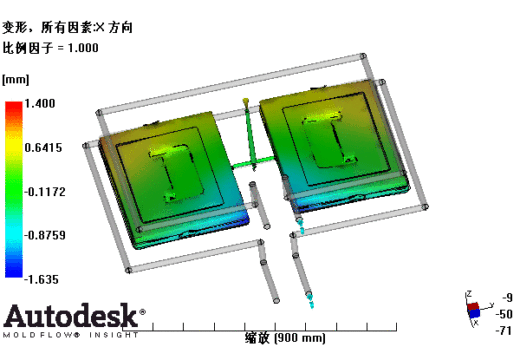 整理箱上盖的注塑模具设计-塑料注射模含NX三维、模流及10张CAD图缩略图