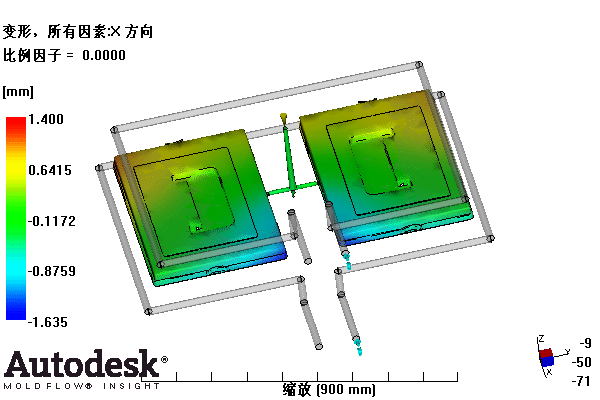 整理箱上盖的注塑模具设计-塑料注射模含NX三维、模流及10张CAD图