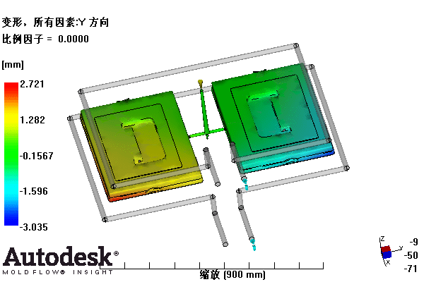 整理箱上盖的注塑模具设计-塑料注射模含NX三维、模流及10张CAD图