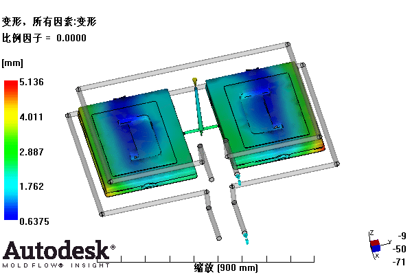 整理箱上盖的注塑模具设计-塑料注射模含NX三维、模流及10张CAD图
