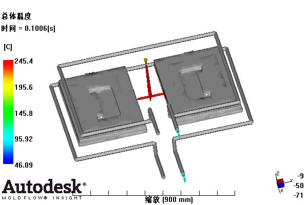 整理箱上盖的注塑模具设计-塑料注射模含NX三维、模流及10张CAD图