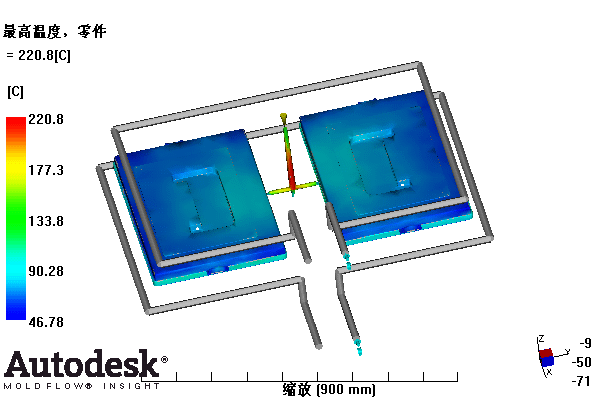 整理箱上盖的注塑模具设计-塑料注射模含NX三维、模流及10张CAD图