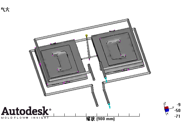 整理箱上盖的注塑模具设计-塑料注射模含NX三维、模流及10张CAD图