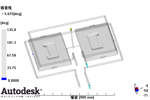 整理箱上盖的注塑模具设计-塑料注射模含NX三维、模流及10张CAD图