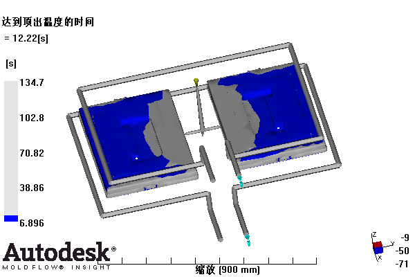 整理箱上盖的注塑模具设计-塑料注射模含NX三维、模流及10张CAD图