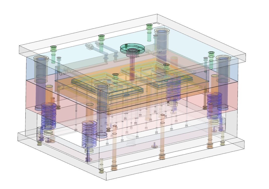 整理箱上盖的注塑模具设计-塑料注射模含NX三维、模流及10张CAD图