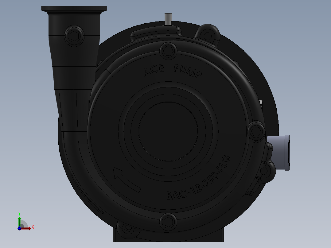 Ace泵-FMC-750F-HYD-M22前视图