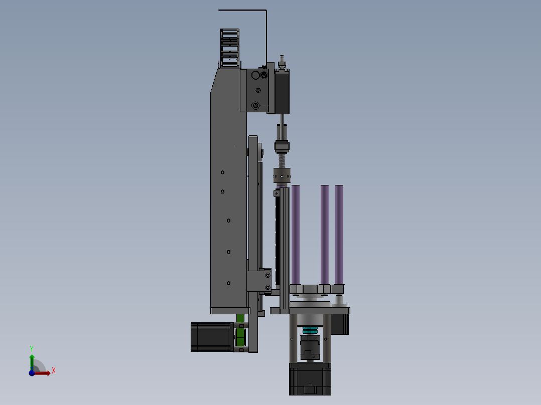 转盘式供料机构前视图