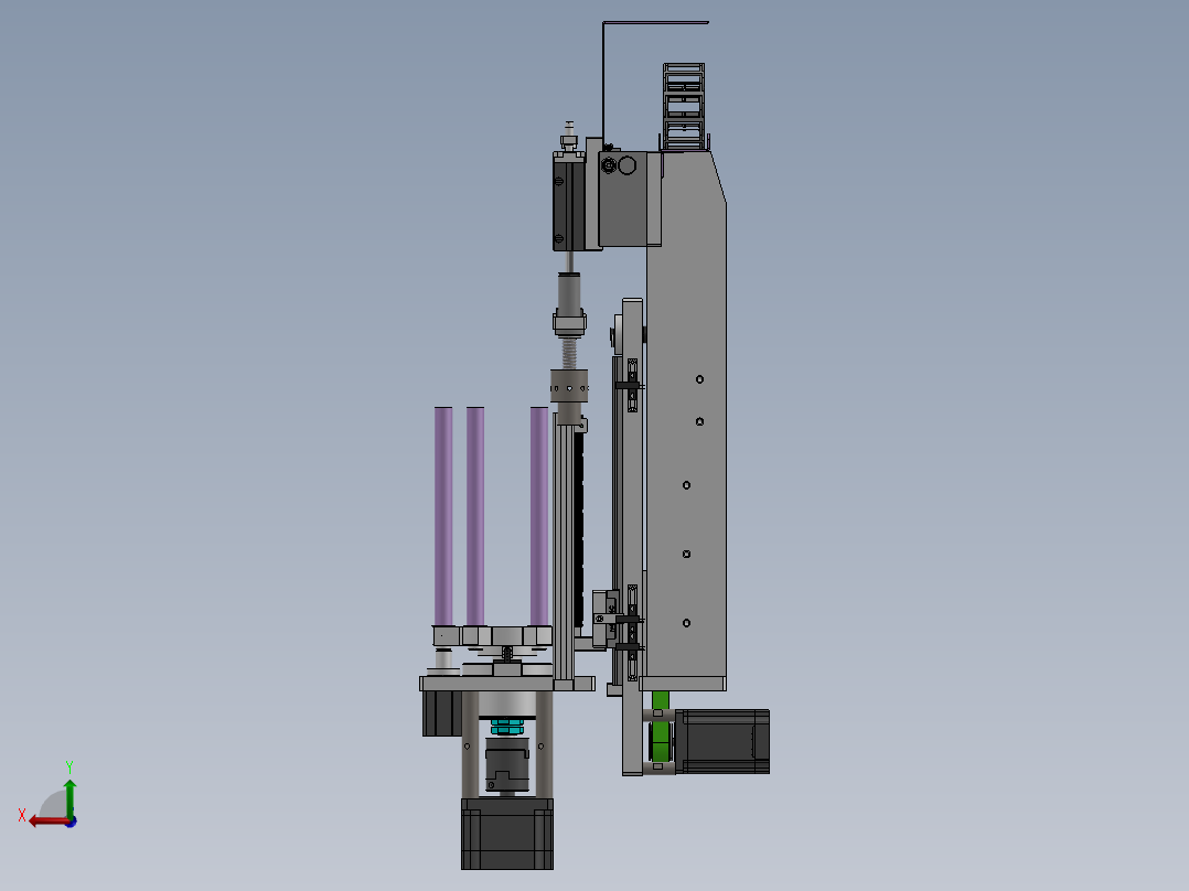 转盘式供料机构后视图