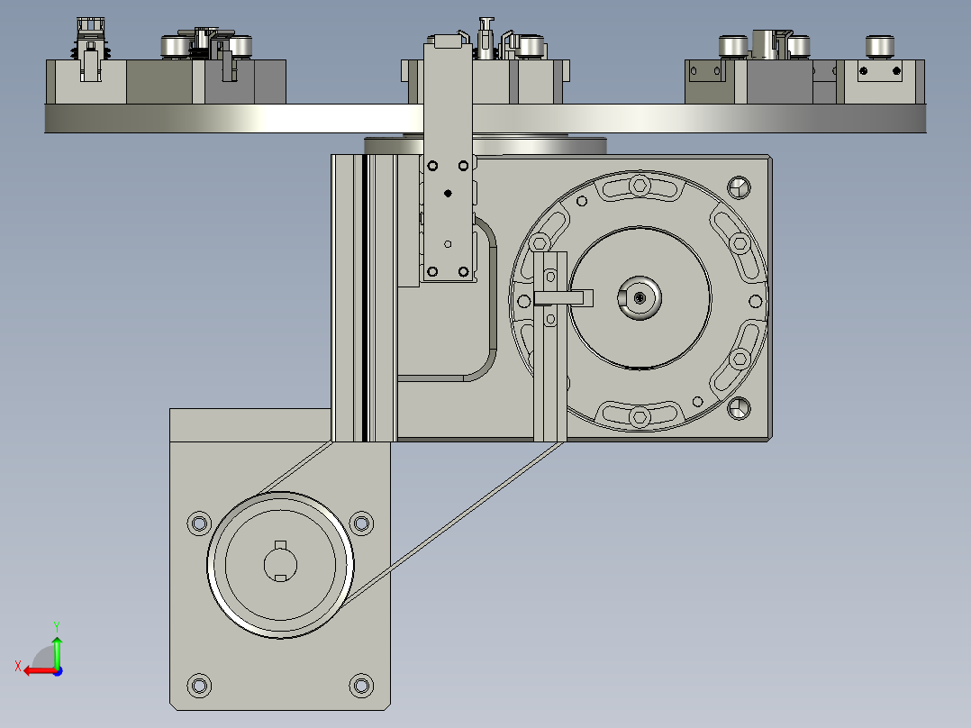 转盘机构1装配体后视图