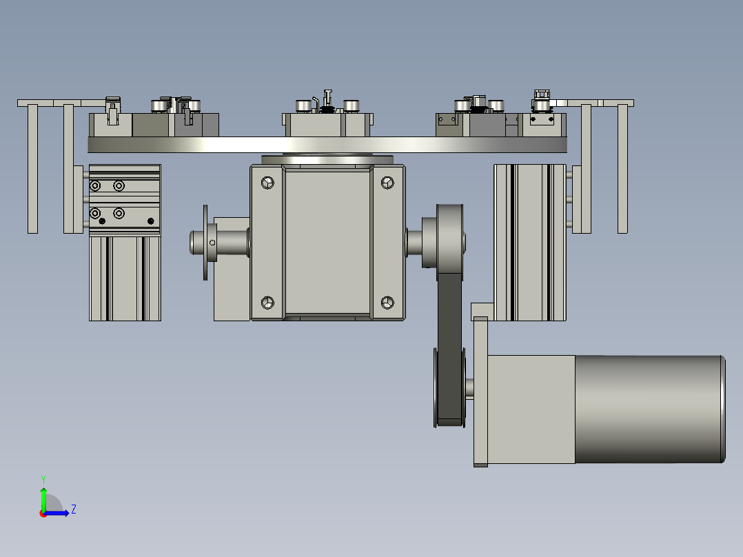 转盘机构1装配体左视图
