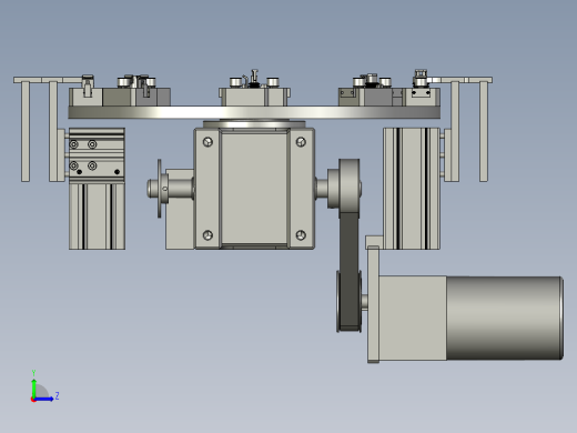 转盘机构1装配体左视缩略图