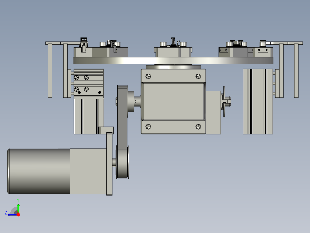 转盘机构1装配体右视图