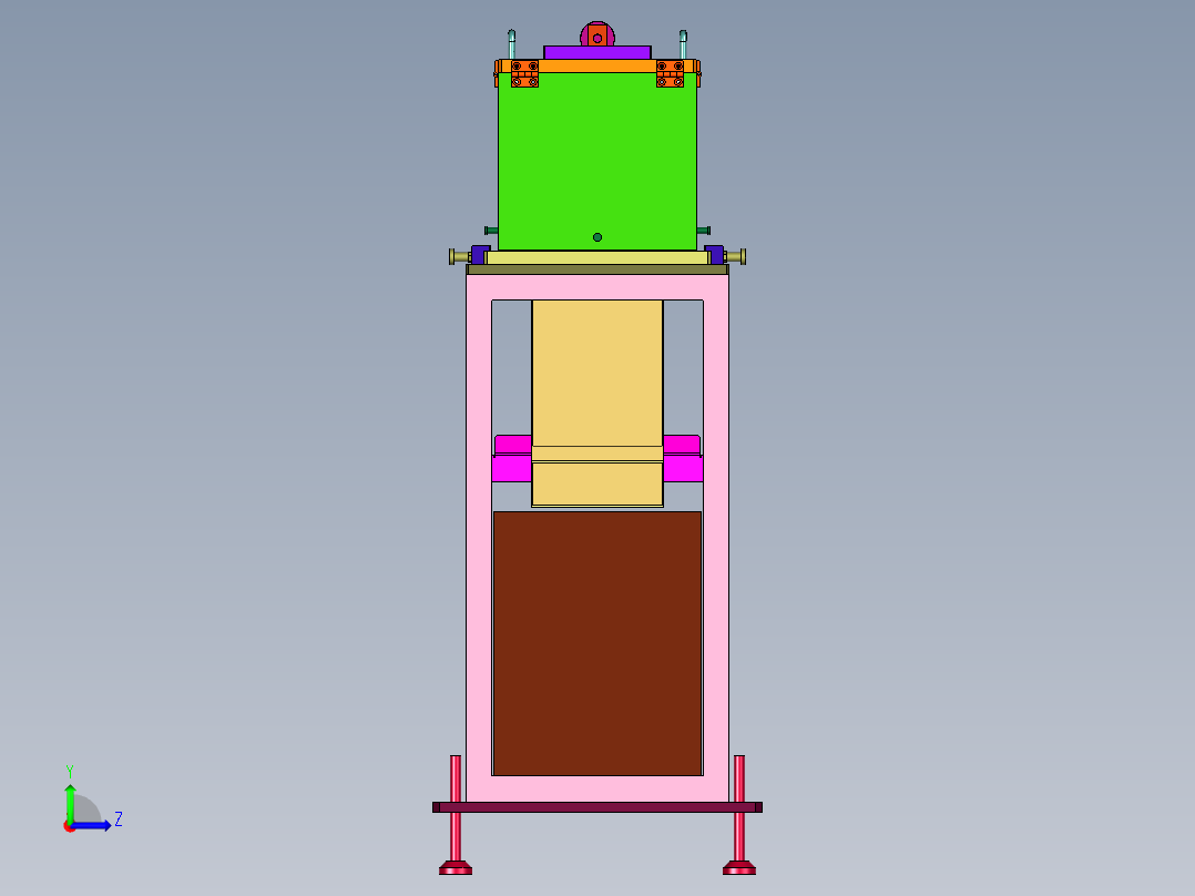分缝加工用裁剪装置左视图