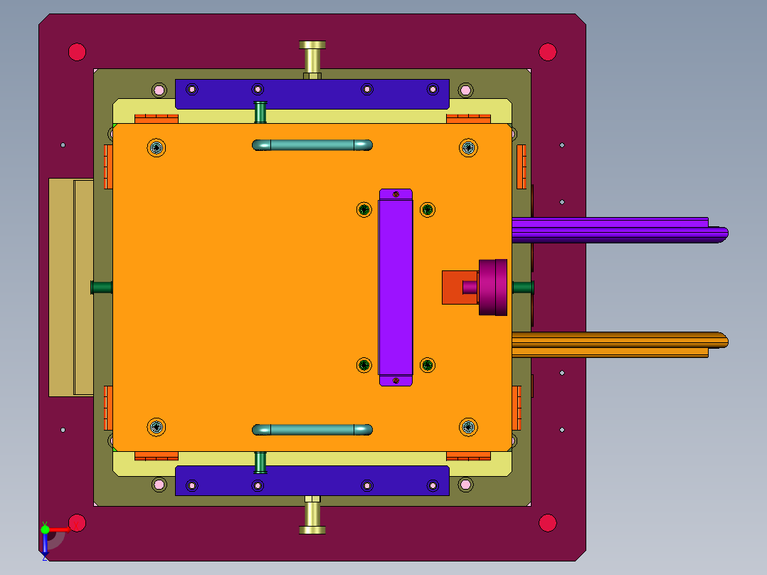 分缝加工用裁剪装置俯视图