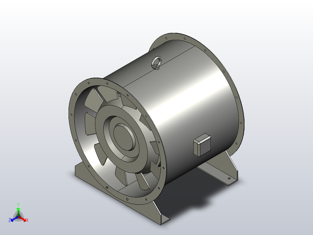 SWF系列混流风机[SWF系列混流风机-Ⅰ-8A]主视图