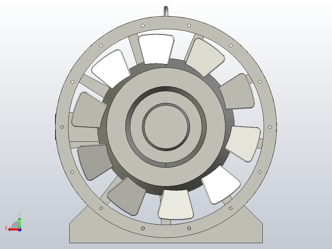 SWF系列混流风机[SWF系列混流风机-Ⅰ-8A]后视图