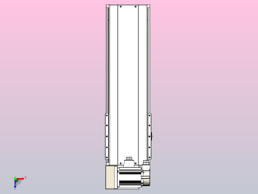 皮带直线轴半封闭可选导轨TPA-HNB-220D-176-L400-LU-C-P1K-N3俯视缩略图