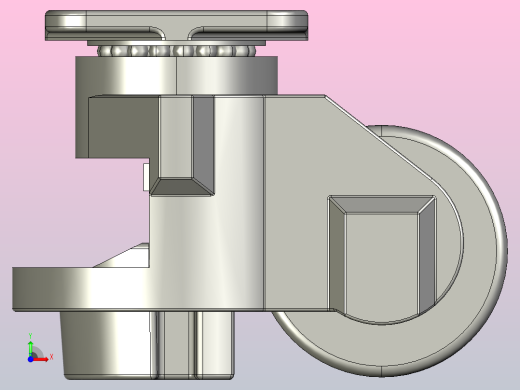 DX-150F福马轮，脚轮前视缩略图