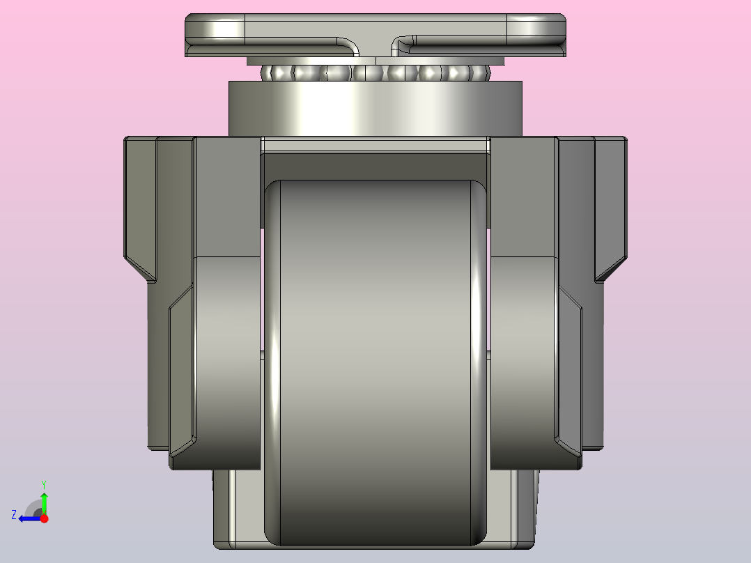 DX-150F福马轮，脚轮右视图