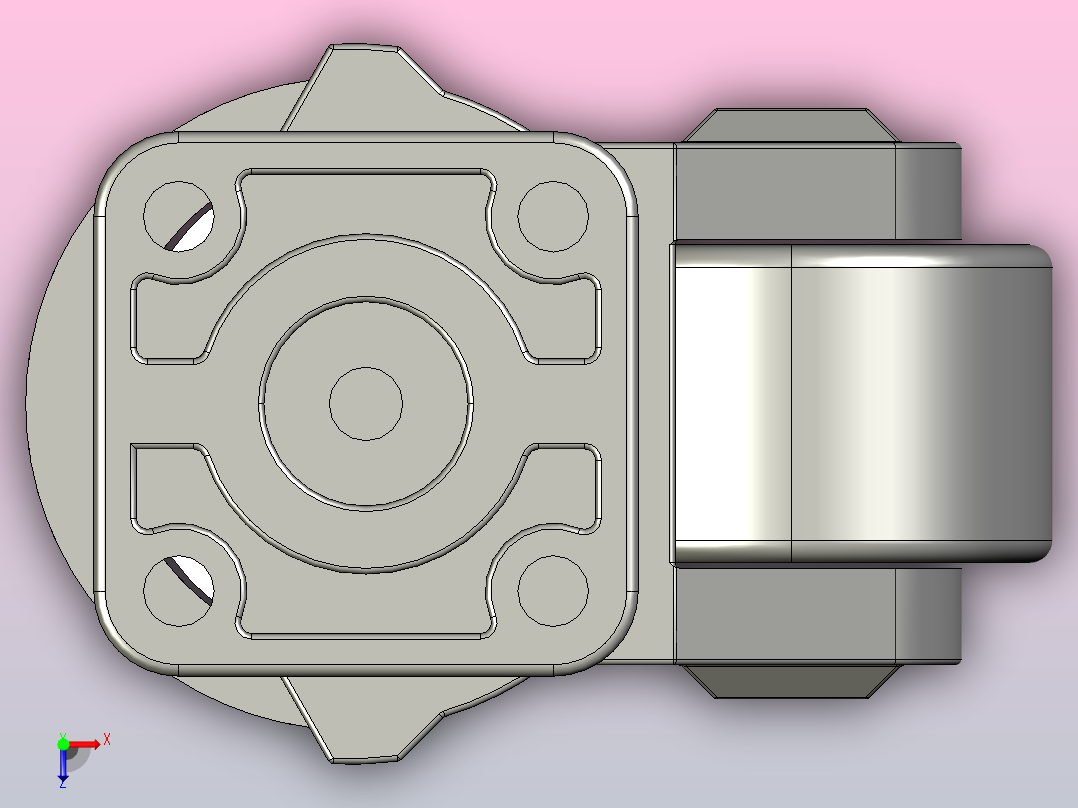 DX-150F福马轮，脚轮俯视图