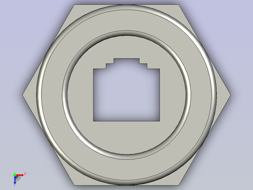 LAN连接器NW080-30S-C6-A俯视图