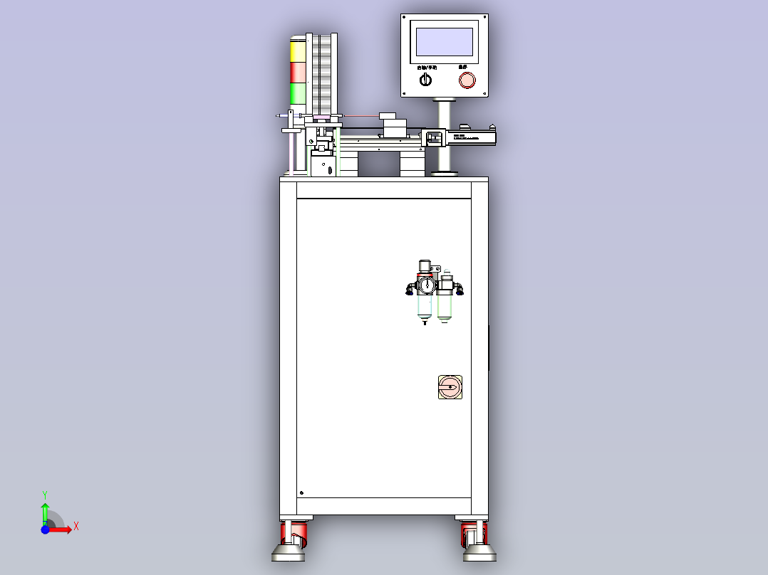 自动插钢针机自动上料设备前视图