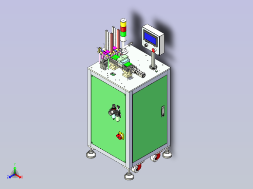 自动插钢针机自动上料设备正等轴测缩略图