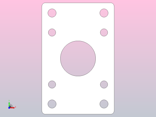 标准型SC系列气缸安装附件法兰连接板FA[FY-SC63FA]前视缩略图