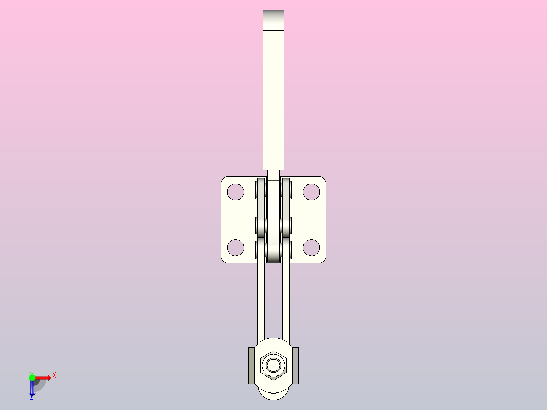 螺栓压头标准系列水平式快速夹钳[QC-21384]俯视图