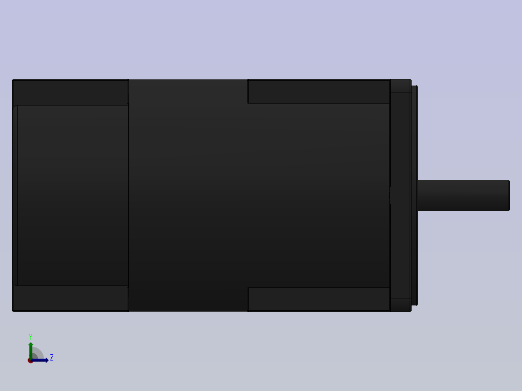 90W-120W调速电机左视图
