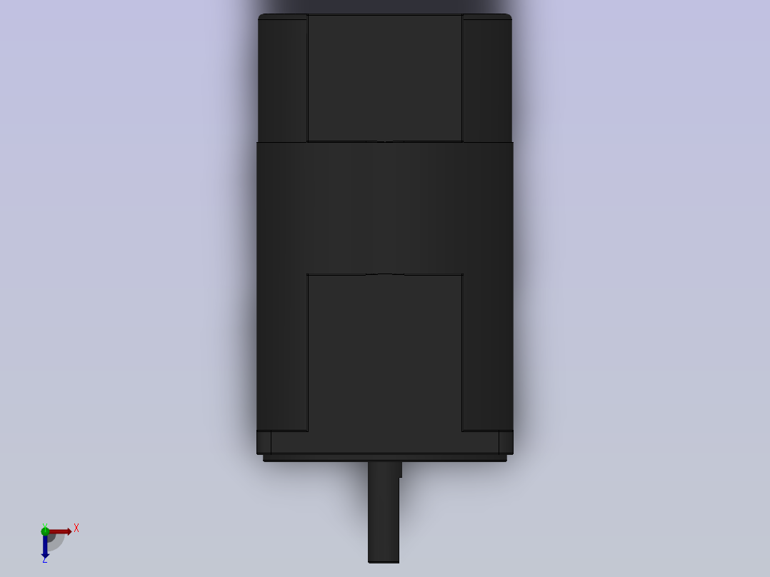 90W-120W调速电机俯视图