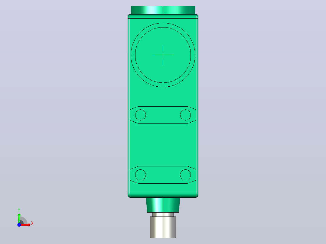色标传感器 DF20前视图