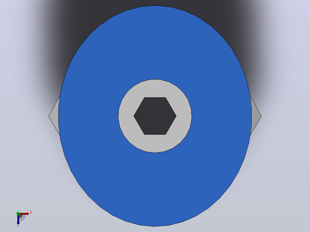 IPC 螺纹直通_IPC04-M6俯视图