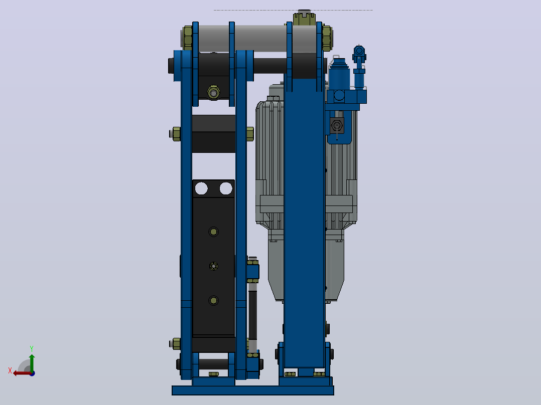 YP41系列电力液压盘式制动器YP41-4500-900×30-ⅡA-CL.RL.WL.HL后视图
