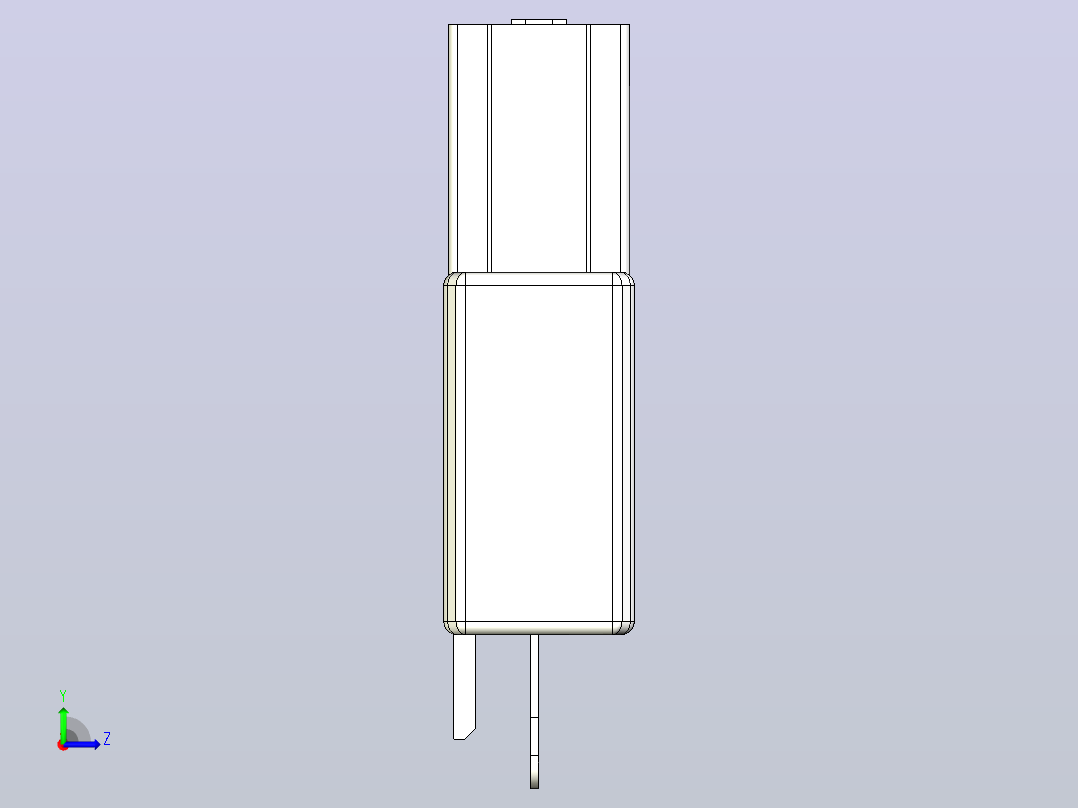 槽型传感器开关传感器ZJF31-670-N左视图