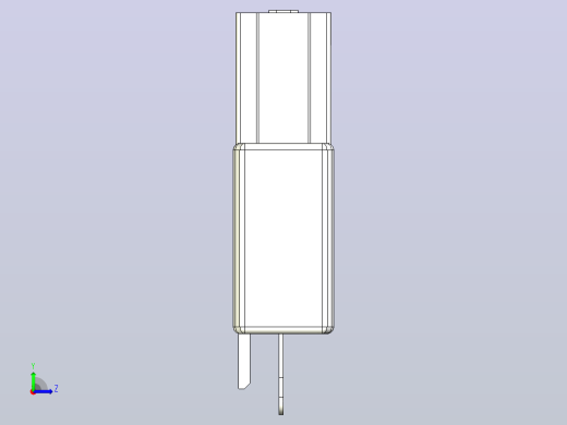 槽型传感器开关传感器ZJF31-670-N左视缩略图