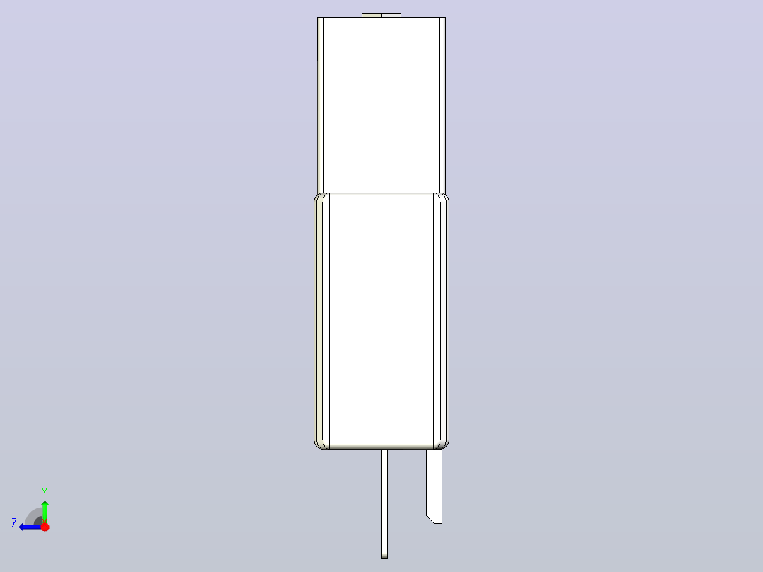槽型传感器开关传感器ZJF31-670-N右视图
