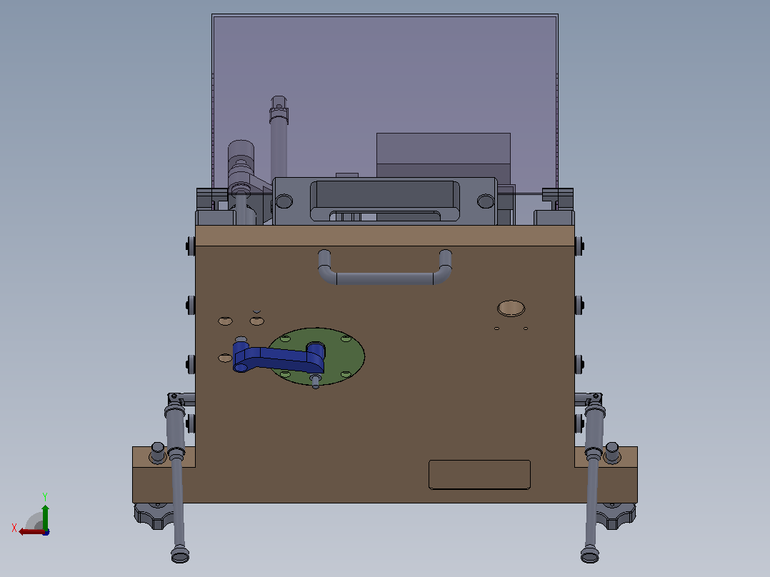 产品检测设备3D模型后视图