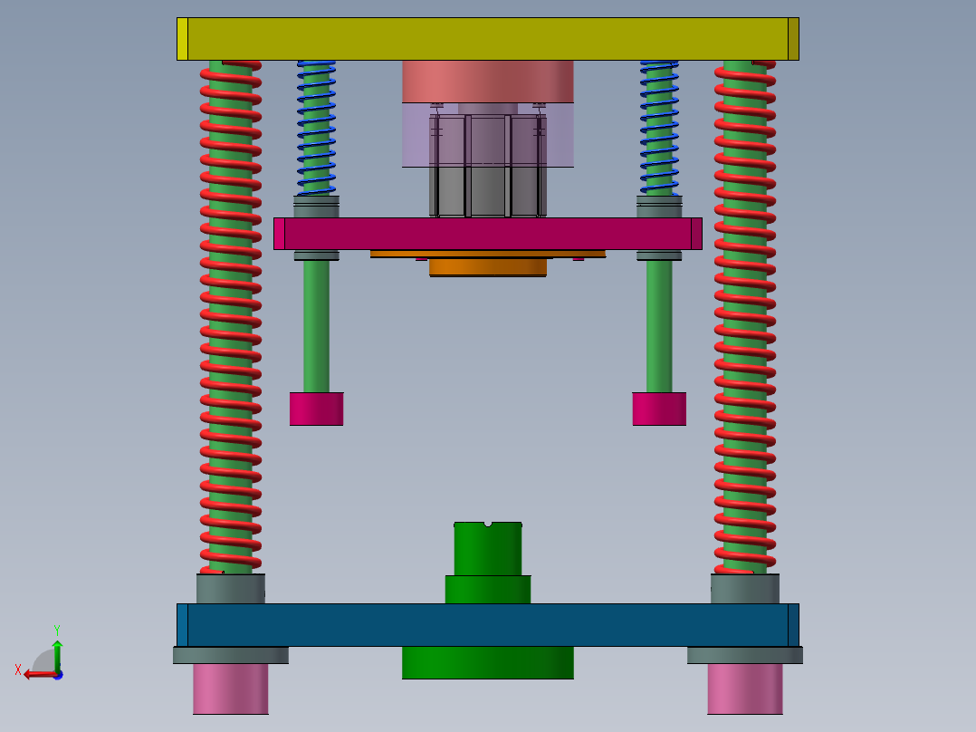 定子总成入端盖工装后视图