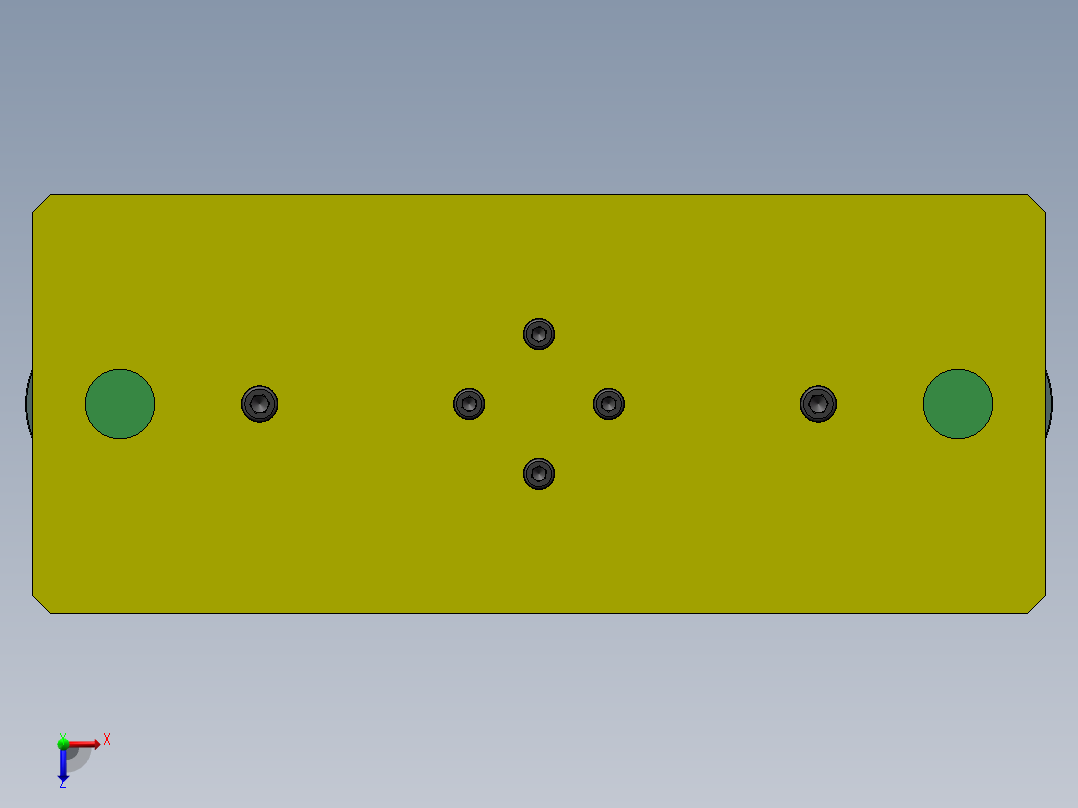 定子总成入端盖工装俯视图