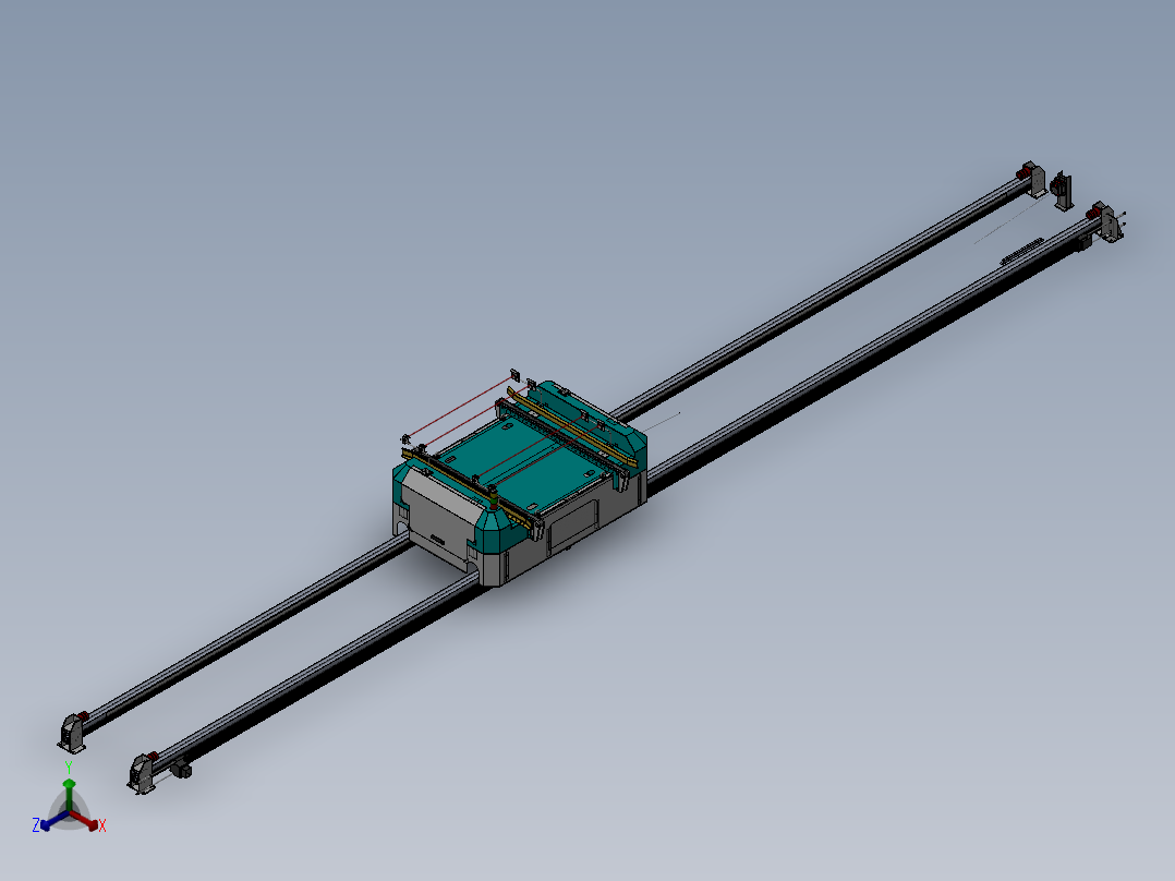 RGV穿梭车（实际投产）sw16可编辑正等轴测图