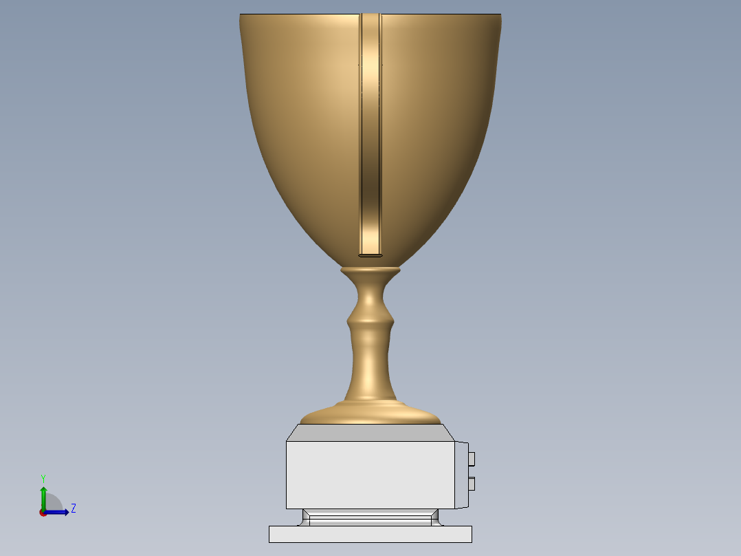 奖杯左视图